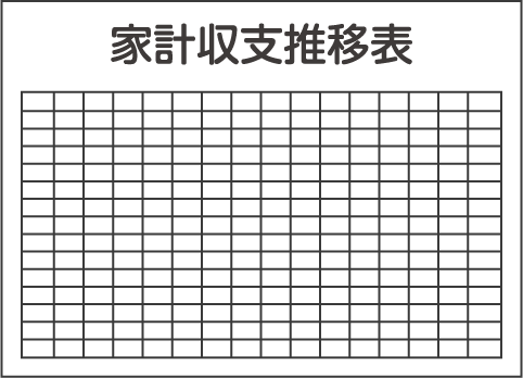 2.家計収支推移表